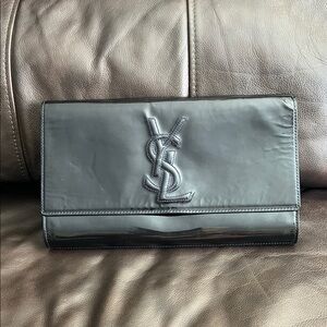 Yves Saint Laurent Glossy Black small purse